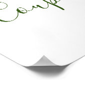 Waterverf Eucalyptus Greenery Couples Shower Sign Poster (Hoek)