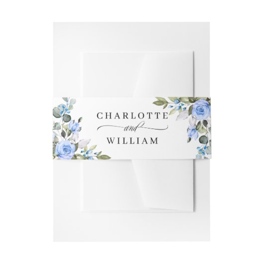 Waterverf Eucalyptus Greenery Floral Wedding Uitnodigingen Wikkel (Voorkant Voorbeeld)