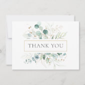 Waterverf Eucalyptus Greenery Hartelijk dank (Voorkant)