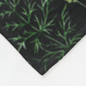 Waterverf Eucalyptus Greenery Leaves Fleece Deken (Hoek)