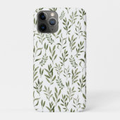 Waterverf Eucalyptus Greenery leest Patroon   Case-Mate iPhone Case (Achterkant)