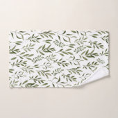 Waterverf Eucalyptus Greenery leest Patroon Handdoek (Handdoek)
