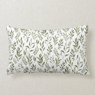 Waterverf Eucalyptus Greenery leest Patroon   Kussen