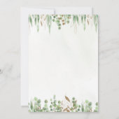 Waterverf Eucalyptus Greenery Modern Wedding Kaart (Achterkant)