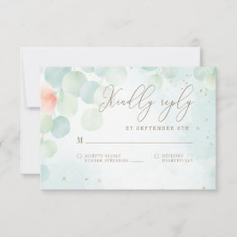 Waterverf Eucalyptus Greenery Monogram RSVP