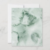 Waterverf eucalyptus greenery trouwuitnodiging (Achterkant)