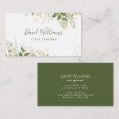 Waterverf Eucalyptus Greenery Visitekaartje (Voorkant / Achterkant)