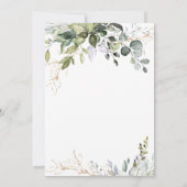 Waterverf Eucalyptus Greenery Vrijgezellenfeest Kaart (Achterkant)