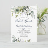 Waterverf Eucalyptus Greenery Vrijgezellenfeest Kaart (Staand voorkant)