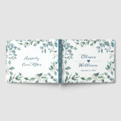 Waterverf Eucalyptus Greenery Wedding Gastenboek (Volledig)