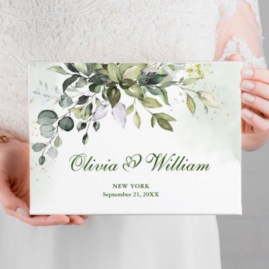 Waterverf Eucalyptus Greenery Wedding Gastenboek