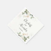 Waterverf Eucalyptus Greenery Wedding Napkins Servet (Hoek)