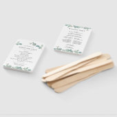 Waterverf Eucalyptus Greenery Wedding Programme Handwaaier (Niet-gemonteerd)