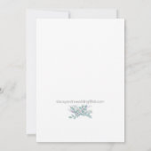 Waterverf Eucalyptus Greenery Wedding Save The Date (Achterkant)