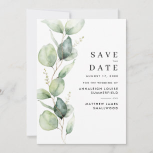 Waterverf Eucalyptus Griekenland Save The Date