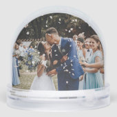 Waterverf eucalyptus groen bruiloft foto sneeuwbol (Achterkant)