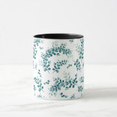 Waterverf eucalyptus groen mok (Midden)