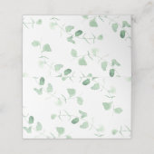 Waterverf Eucalyptus groen plaats kaarten (Buitenkant ongevouwen)