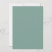 Waterverf Eucalyptus Groen Zilver Eerste Communie Kaart (Achterkant)