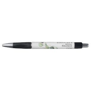 Waterverf Eucalyptus Groene Bruiloftsdouche Pen