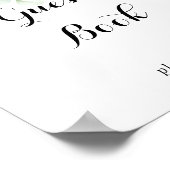 Waterverf Eucalyptus Groene Gastensignatuur Poster (Hoek)