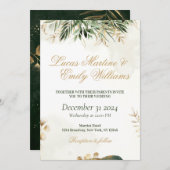 Waterverf Eucalyptus Groene Gebieden Goud Neustra  Kaart (Voorkant / Achterkant)