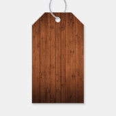 Waterverf Eucalyptus Groene Houten Bruiloft Cadeaulabel (Achterkant)