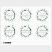 Waterverf Eucalyptus Groene Kruiden Ingredienten E Ronde Sticker (Vel)