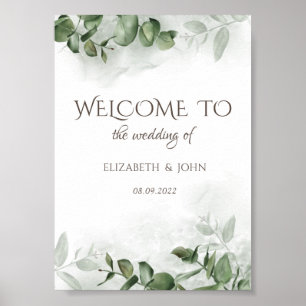 Waterverf Eucalyptus Groenelementen Bewaar De Datu Poster