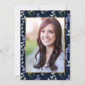 Waterverf Eucalyptus Lavender Nursing Afstuderen Kaart (Achterkant)