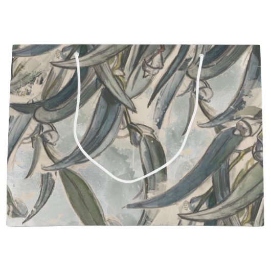 Waterverf Eucalyptus Leaves Greenery Groot Cadeauzakje (Voorkant)
