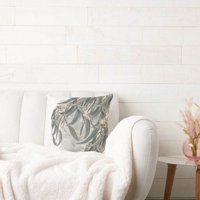 Waterverf Eucalyptus Leaves Greenery Kussen (Bank)
