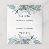 Waterverf Eucalyptus Leaves Wedde Place Kaarten (Buitenkant ongevouwen)