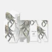 Waterverf Eucalyptus leveert groen huwelijk Bedankdoosjes (Uitgevouwen)