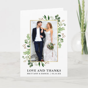 Waterverf Eucalyptus Love Bedankt Folded