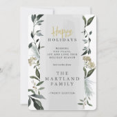 Waterverf eucalyptus moderne botanische grijs eleg kaart (Voorkant)