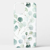 Waterverf Eucalyptus Pattern Hoesje-Mat Case-Mate iPhone Case (Achterkant)