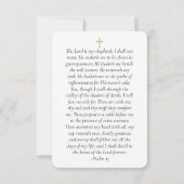 Waterverf Eucalyptus Photo Memorial Prayer Card Notitiekaartje (Achterkant)