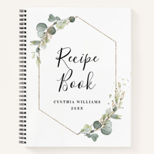 waterverf eucalyptus Recipbook Notitieboek
