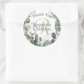 Waterverf Eucalyptus Ronde Sticker (Tas)