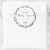 waterverf eucalyptus ronde sticker (Tas)