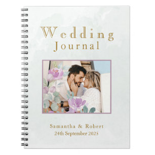 Waterverf eucalyptus sage green Foto Notitieboek