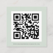 Waterverf Eucalyptus Script QR Code Weduwschap RSV Informatiekaartje (Achterkant)