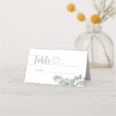 Waterverf eucalyptus stoffig blauw bruiloft (Voorkant)