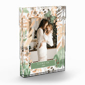 Waterverf Eucalyptus Vlinder groen Fotoblokken (Links)