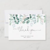 Waterverf eucalyptus vrijgezellenfeest dank je cre kaart (Voorkant)