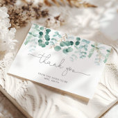 Waterverf eucalyptus vrijgezellenfeest dank je cre kaart