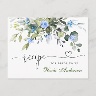 Waterverf Eucalyptus Vrijgezellenfeest Recipcard Briefkaart