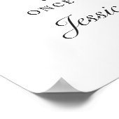 Waterverf Eucalyptus Wedding Ceremony Seating Poster (Hoek)