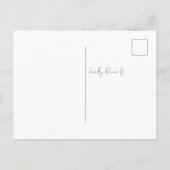 Waterverf Eucalyptus Wedding Evening Party Uitnodiging Briefkaart (Achterkant)